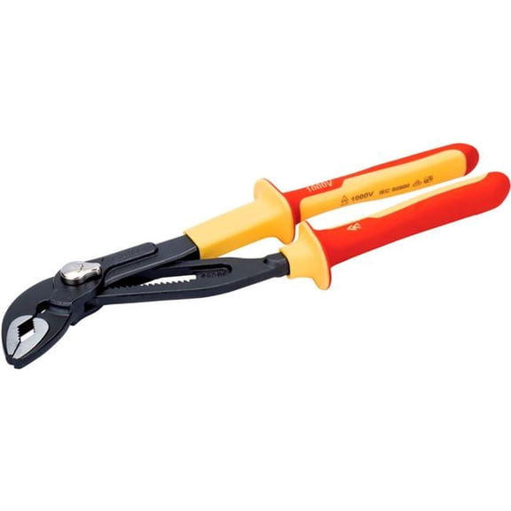 Williams Tools B3191423 10 in. Bahco Insulated Quick-Adjust Slip Joint Water Pump Plier with Dual-Component Handle, Multi Color
