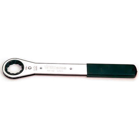 Williams Tools B3193039 Single Head Ratcheting Box Wrench - 12 Points - 2 in. Opening - Silver