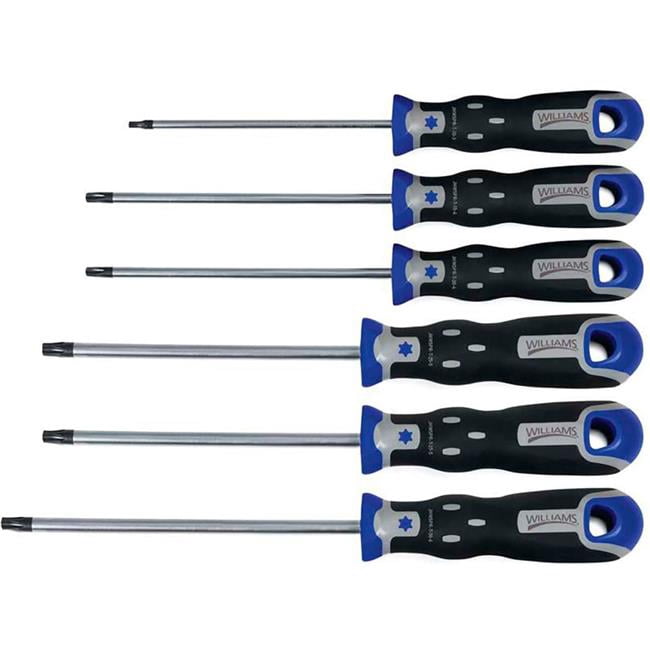 Williams Tools B3193226 Super Torque Torx Screwdriver Set - Black - 6 Piece