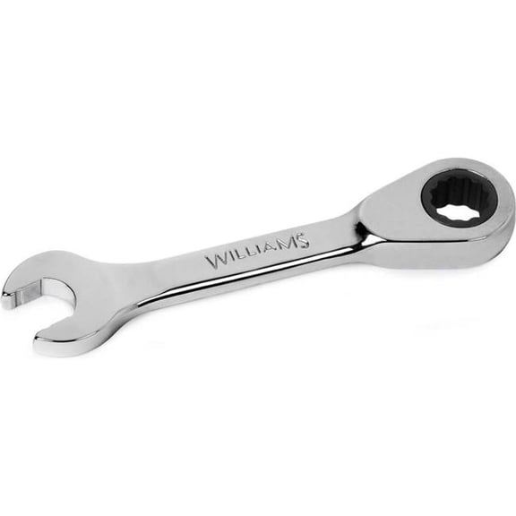 Williams Tools B3193460 17 mm 12-Point Stubby Combination Ratcheting Wrench - Chrome