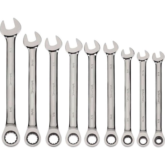 Williams Tools B3193764 1.25 in. 12-Point Combination Ratcheting Wrench - Chrome