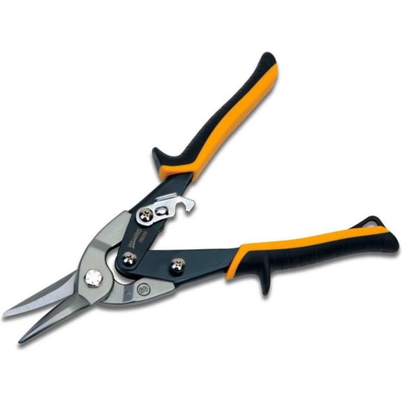 Williams Tools B3193838 Straight Cut Aviation Snip - 9.812 in. - Black & Yellow