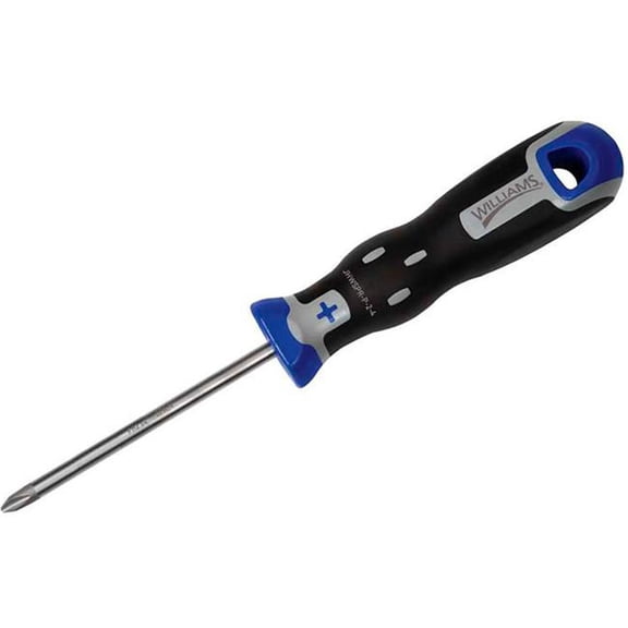Williams Tools B3194008 Super Torque Phillips Screwdrivers - No. 2-Point x 1 in. Blade Length