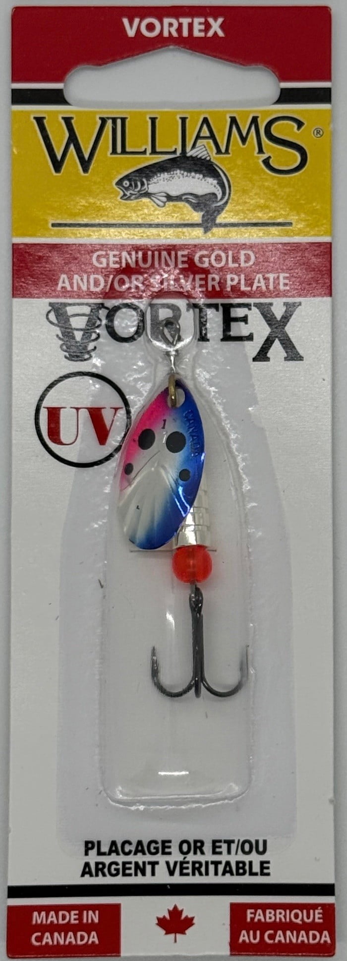 Williams VorteX Spinner Size1 1/8oz Candied Ice on Silver