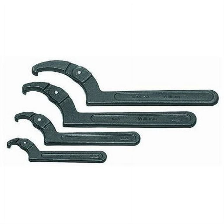 Williams WS-474 4-Piece Adjustable Hook Spanner Wrench Set
