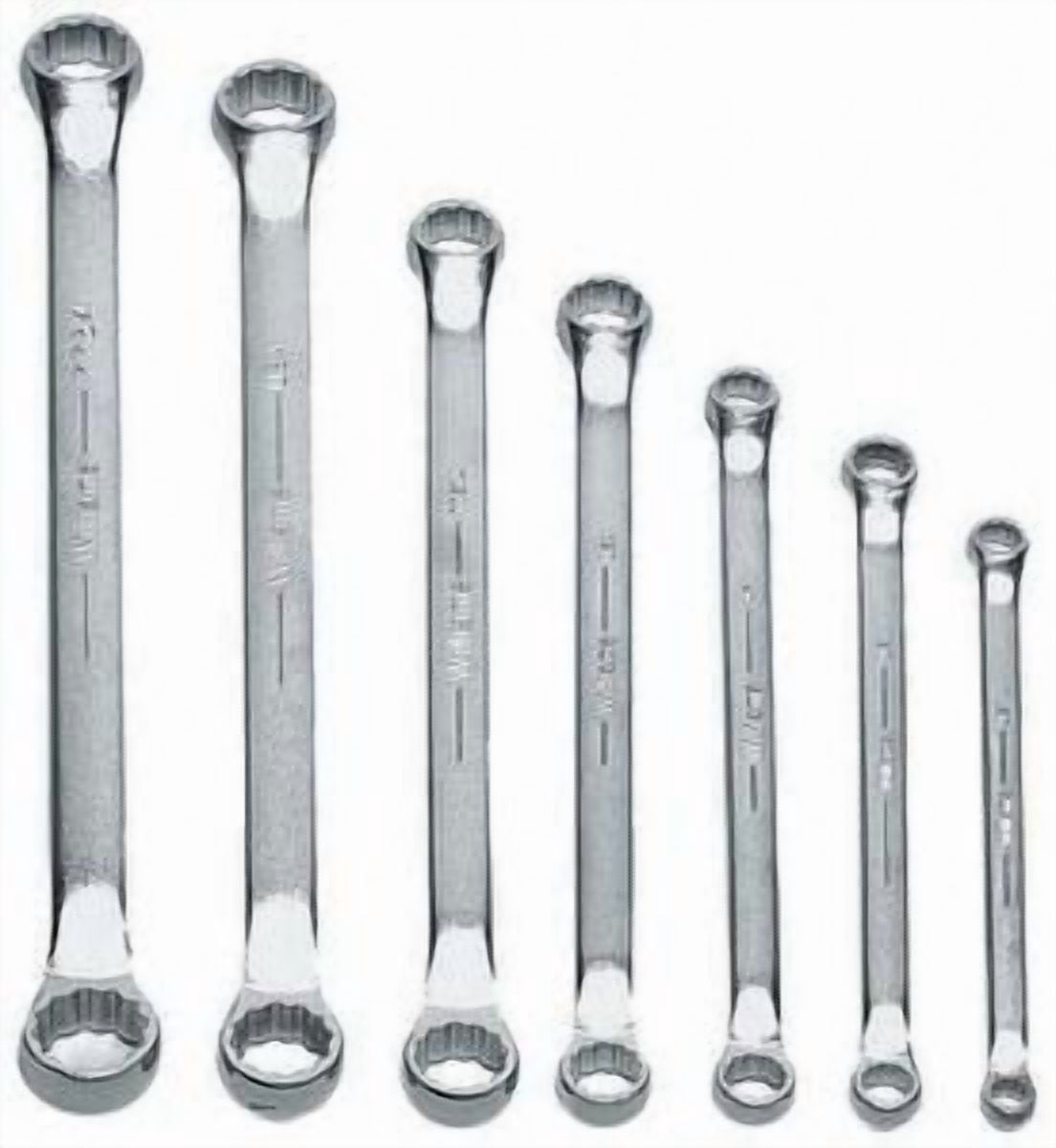 Williams WS-7707 7-Piece Double Head 10-Degree Offset Box End Wrench Set
