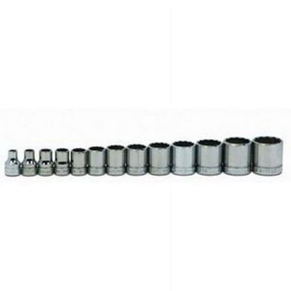 Williams WSB-13RC 13-Piece 3/8-Inch Drive Shallow 12 Point Socket Set