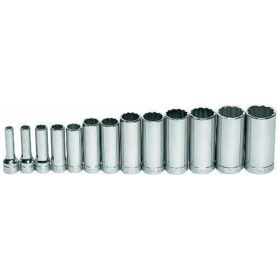 Williams WSBD-13RC 13-Piece 3/8-Inch Drive Deep 12 Point Socket Set