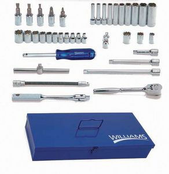 JH Williams 16-Piece 3/8" Drive Metric Socket Set - Professional Grade
