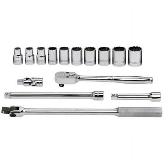 Williams WSS-15FTB 15-Piece 1/2-Inch Drive Socket and Drive Tool Set with Tool Box