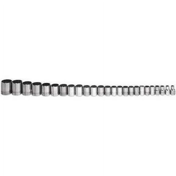 Williams WSS-23RC 23-Piece 1/2-Inch Drive Shallow 12 Point Socket Set