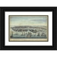 thumbnail image 1 of Williamsburg 18x13 Black Ornate Wood Framed with Double Matting Museum Art Print Titled - Birds Eye View of Venice, 1 of 4