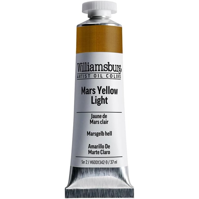 Williamsburg Artist Oil Colors by GOLDEN, Mars Yellow Light, 37 ml tube