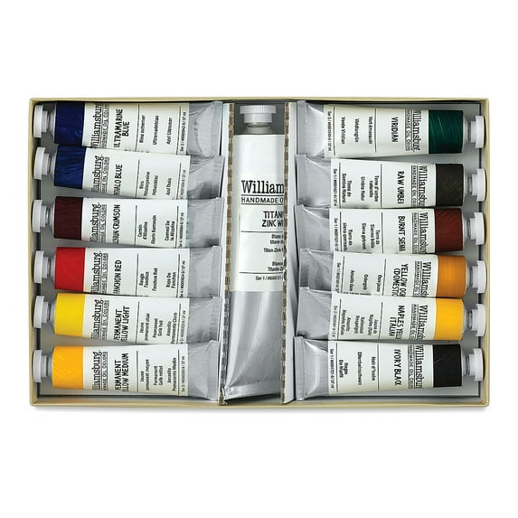 Williamsburg Basic Oil Paint Set, 13 Colors