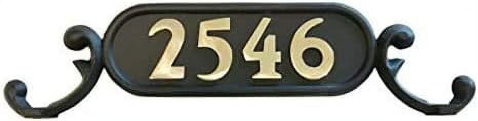 Williamsburg Decorative Mailbox Address Plate | Door Number Plate ...