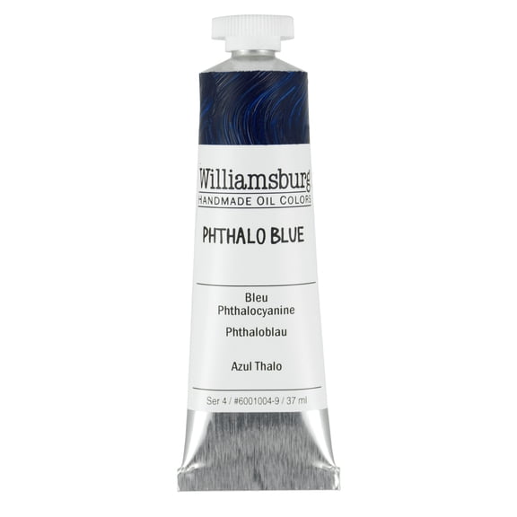 Williamsburg Handmade Oil Color, 37ml Tube, Phthalo Blue