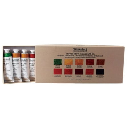 Williamsburg Handmade Oil Color, Native Italian Earth Set, 10-Color