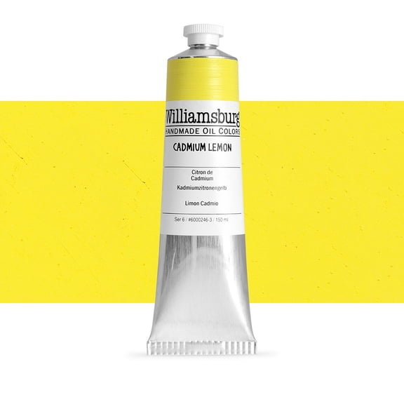 Williamsburg Handmade Oil Paint, 150 ml, Cadmium Lemon