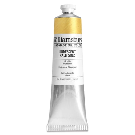 Williamsburg Handmade Oil Paint, 150 ml, Iridescent Pale Gold