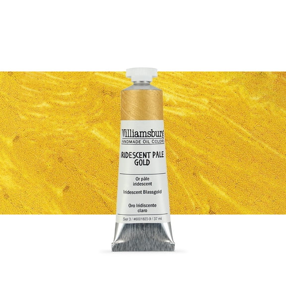 Williamsburg Handmade Oil Paint, 37 ml, Iridescent Pale Gold
