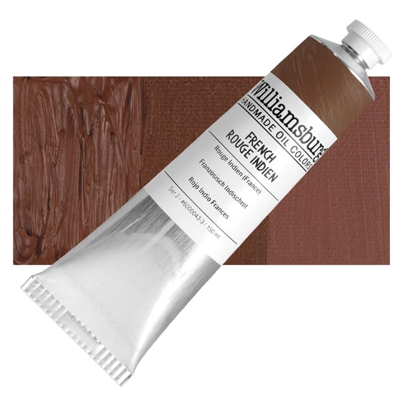 Williamsburg Handmade Oil Paint - French Rouge Indien, 150 ml