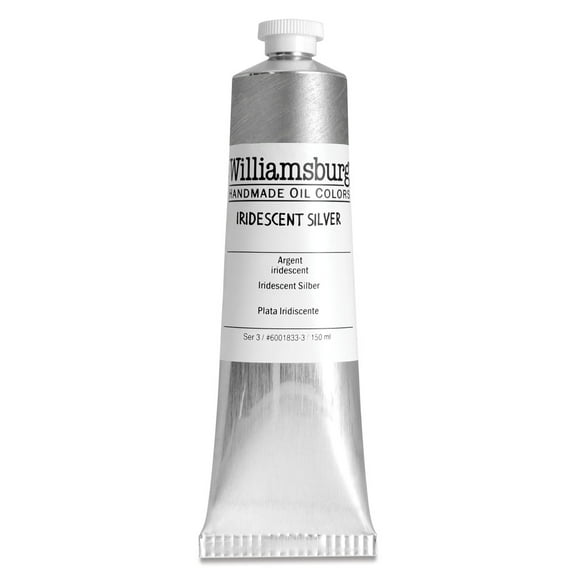 Williamsburg Handmade Oil Paint - Iridescent Silver, 150 ml tube