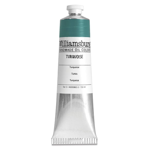 Williamsburg Handmade Oil Paint - Turquoise, 150 ml tube