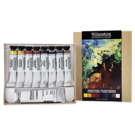 Williamsburg Oils - Set of 9, Modern Colors, 11 ml