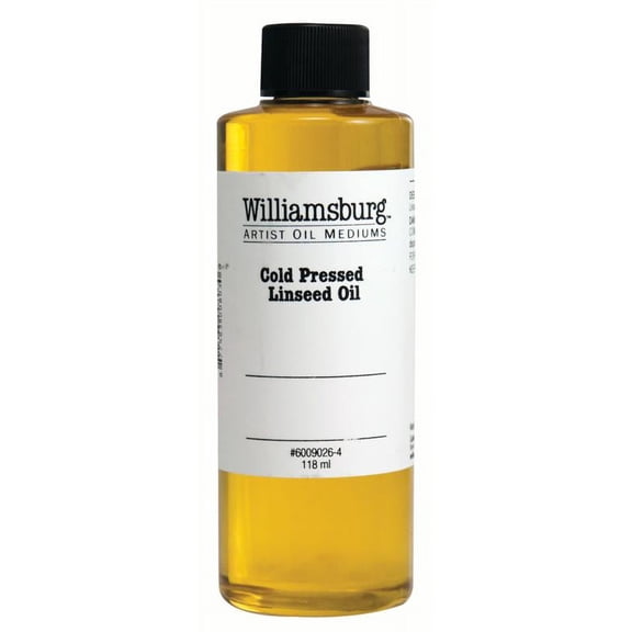 Williamsburg Handmade Oils Cold Pressed Linseed Oil, 4 oz.