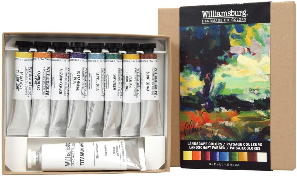 Williamsburg Oils - Set of 9, Landscape Colors, 11 ml