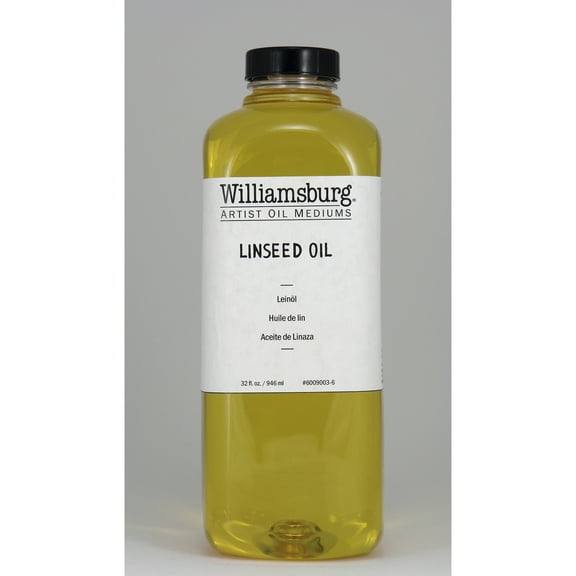 Williamsburg Handmade Oils Linseed Oil, Quart