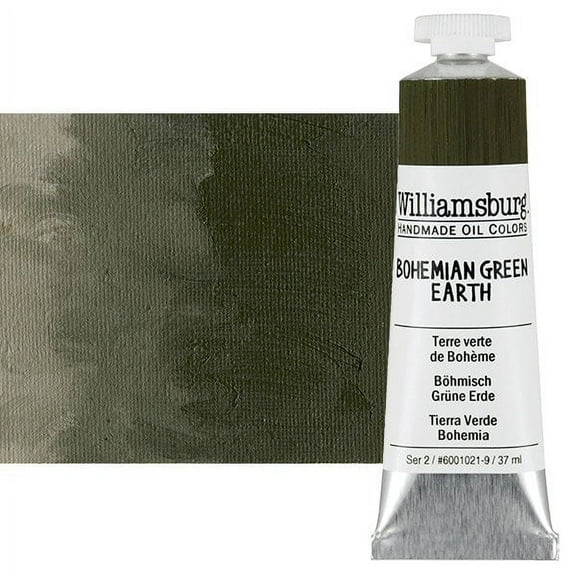 Williamsburg Handmade Oils - Williamsburg Handmade Oil Color - 37ml Tube - Bohemian Green Earth