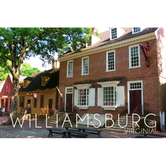 Williamsburg, Virginia, Main Steet View (12x18 Wall Art Poster, Room Decor)