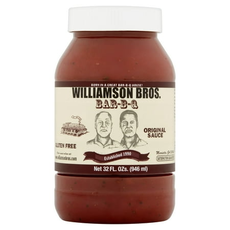Williamson Bros. Original Bar-B-Q Sauce, Gluten Free, 32 fl oz Jar