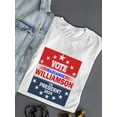 thumbnail image 1 of Williamson For 2024 President T-shirt male's -SmartPrintsInk Designs, 1 of 4