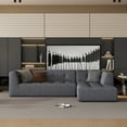 thumbnail image 1 of Williamspace 110.2"x72.8" Modular Sectional Sofa Couch Modern L Shaped Sponge Sofa Minimalist Upholstered Sofa Bed Comfy Couch for Living Room, Free Combination, Dark Grey, 1 of 7
