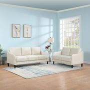 Williamspace 51.5" Loveseat Sofa Small Couch for Small Space for Living Room, Bedroom, Beige