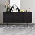 thumbnail image 1 of Williamspace 62.4" Modern Wide Sideboard with 3 Drawers and 2 Doors Buffet Storage Cabinet for Kitchen,Dark Brown, 1 of 7