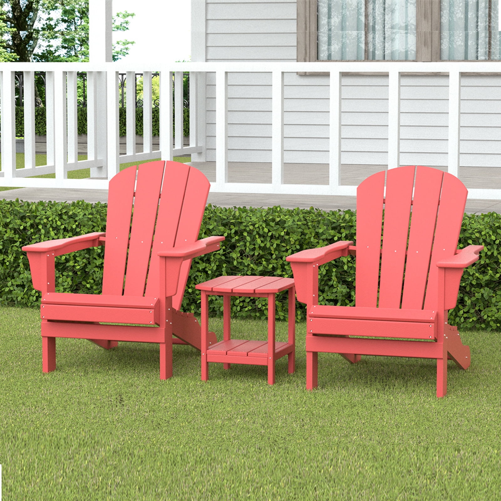 coral adirondack chair plastic