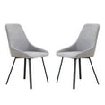 thumbnail image 1 of Williamspace Dining Chairs set of 2 Kitchen Chairs Accent Chairs with Metal Legs for Living Room Kitchen,Gray, 1 of 7