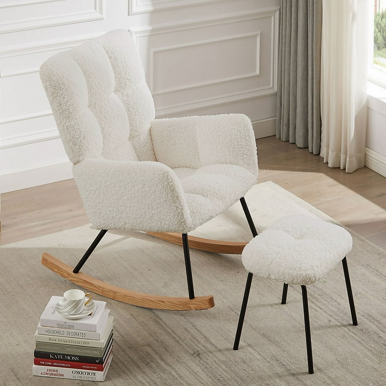 Nursery rocking chair and footstool sale