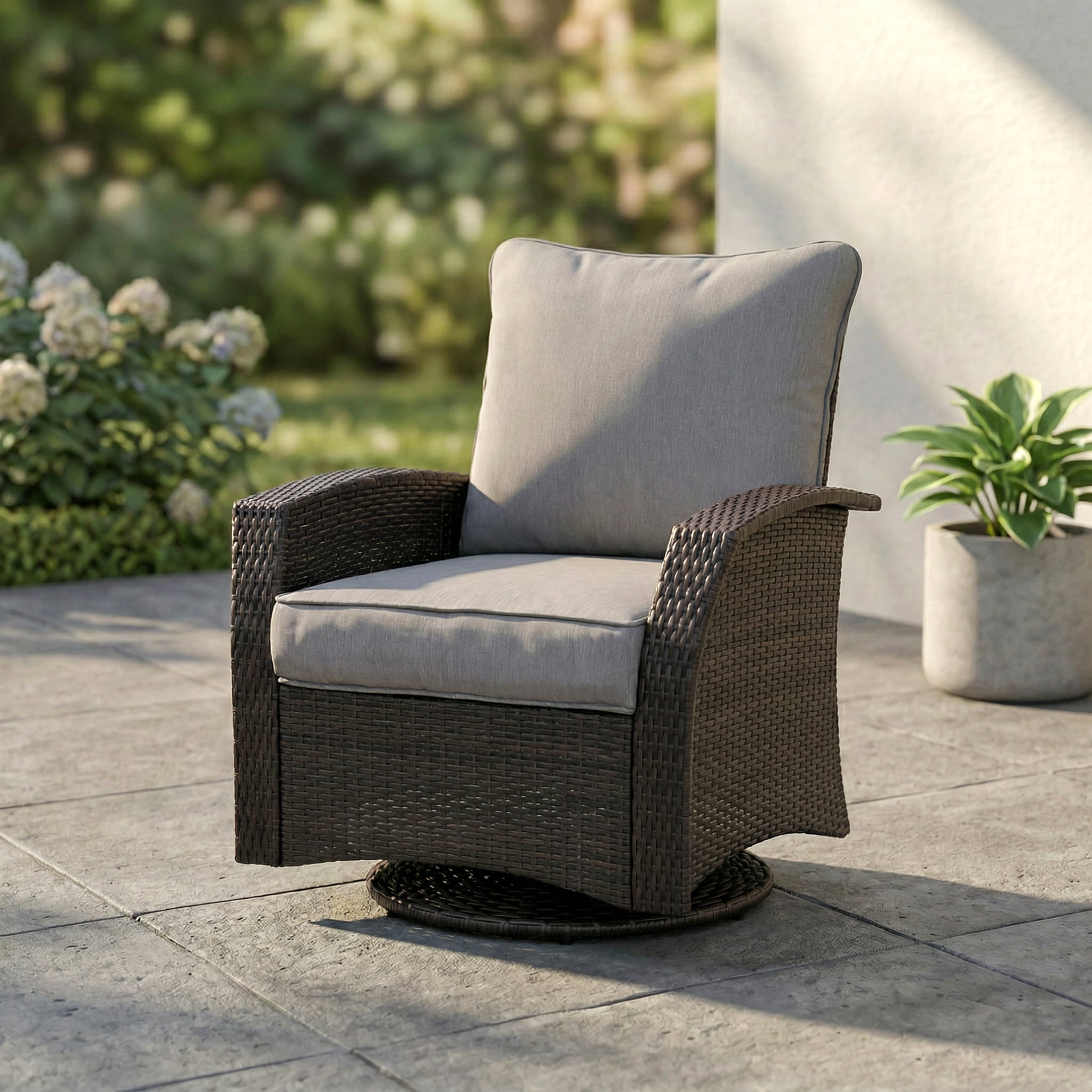 Sun Terrace Williamsport Steel Outdoor Dining Arm Chairs - Set of 2, Gray
