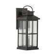 thumbnail image 1 of Williamston Collection One-Light Antique Bronze and Clear Glass Transitional Style Large Outdoor Wall Lantern, 1 of 9
