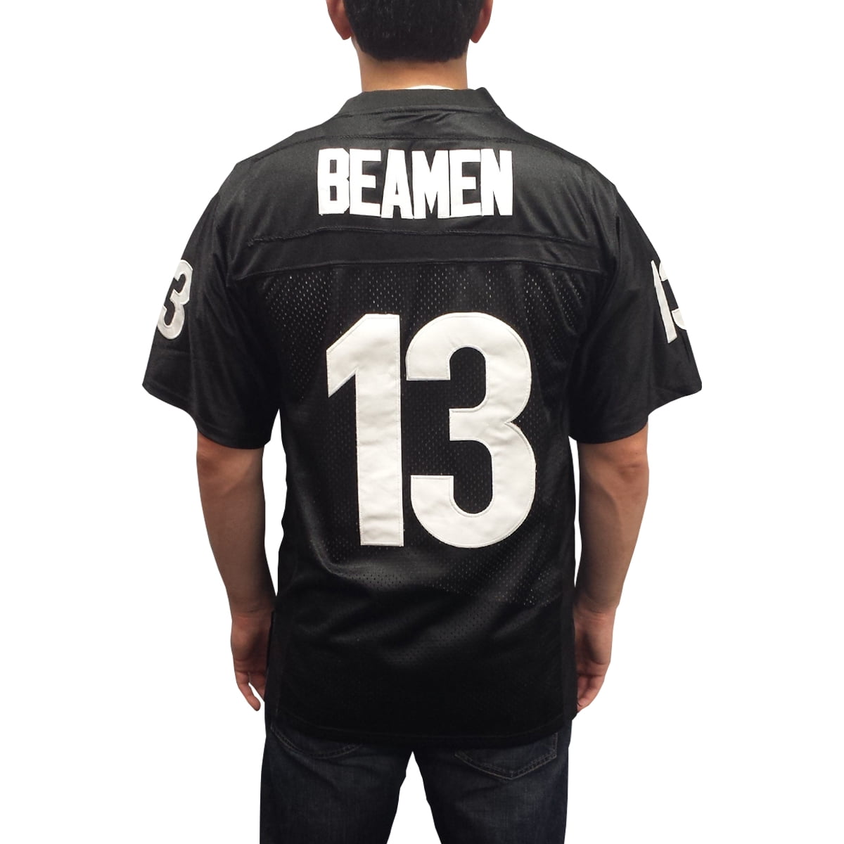 Willie Beamen 13 Miami Sharks Black/ White Varsity Letterman Satin