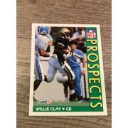 Willie Clay Georgia Tech Yellow Jackets NFL 1992 Fleer 436 PROS, RC