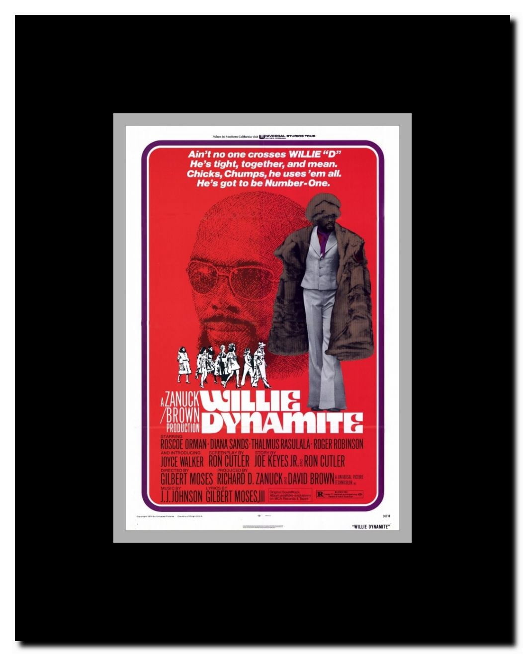 Willie Dynamite Framed Movie Poster