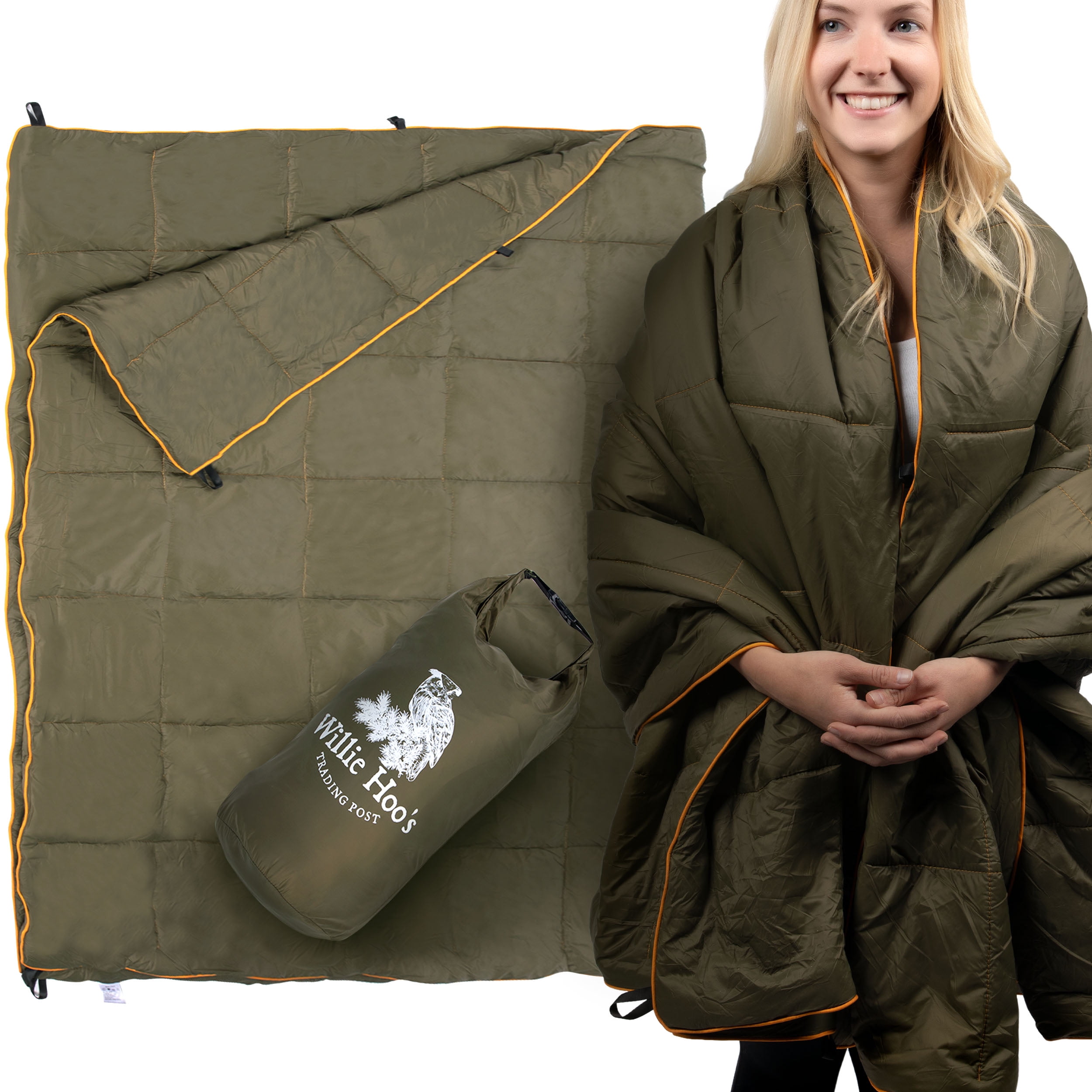 Willie Hoo's Trading Post Waterproof, Lightweight Backpacking Blanket