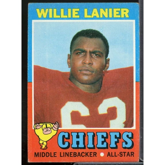 Willie Lanier Rookie Card 1971 Topps #114