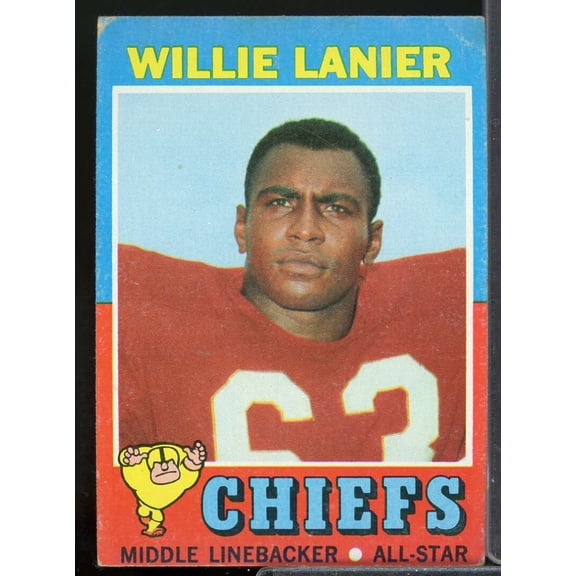 Willie Lanier Rookie Card 1971 Topps #114