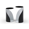 thumbnail image 1 of Willie Large Side Table, Black Powder-Coated Metal Outside, White Metal Inside, 1 of 1